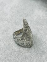 EXCLUSIVE DESIGN THUMB FINGER TURKISH SILVER RING #159 - Image 4