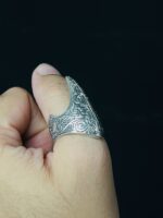EXCLUSIVE DESIGN THUMB FINGER TURKISH SILVER RING #159 - Image 2