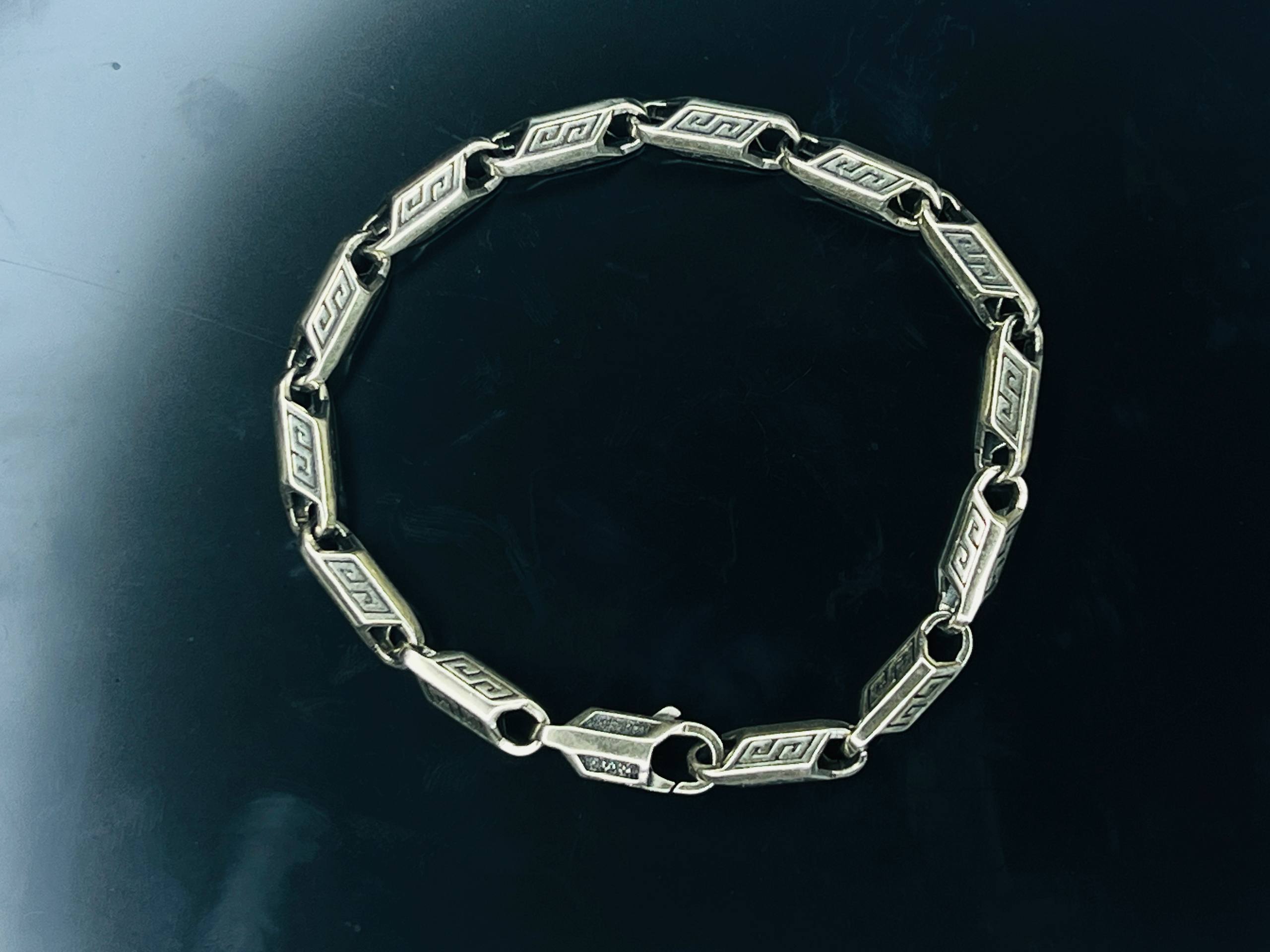 photo_2026-05-21_16-21-01 HEX CIPER SILVER BRACELET #162 - Image 1