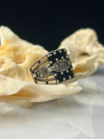 Midnight Gateway Zircon Stone Silver Ring #181 - Image 2
