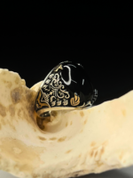 The Grand Vizier Black Aqeeq Silver Ring #171 - Image 3