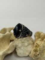 Poseidon's Crown Blue Zircon Silver Ring #198 - Image 2