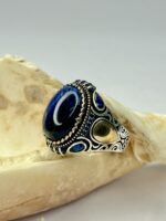 Royal Horizon Cat's Eye Stone Silver Ring #200 - Image 3