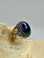 Royal Horizon Cat's Eye Stone Silver Ring #200