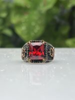 RED MOON 925 SILVER RING #223 - Image 3