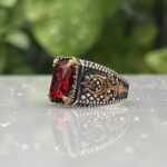 RED MOON 925 SILVER RING #223
