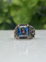 MOON GRID 925 SILVER RING #224