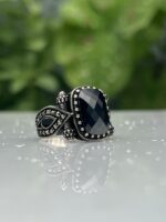 BLACK SIGNET 925 SILVER RING #225 - Image 2