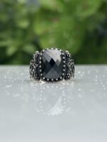 BLACK SIGNET 925 SILVER RING #225