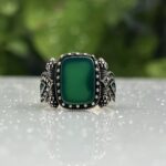 GREEN FOREST 925 SILVER RING #227