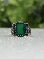 GREEN FOREST 925 SILVER RING #227