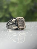 ARABIC FONT 925 SILVER RING #220 - Image 4