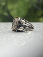 ARABIC CALIGRAPHY 925 SILVER RING #219 - Image 2