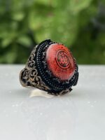 SACRED SUNSTONE 925 SILVER RING #213