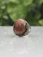 SCRIPTED CREST 925 SILVER RING #212