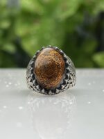 SCRIPTED CREST 925 SILVER RING #211