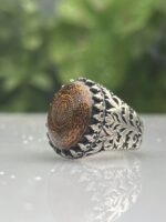 SCRIPTED CREST 925 SILVER RING #211 - Image 2