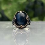 CAT,S EYE STONE 925 silver ring #205