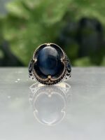 CAT,S EYE STONE 925 silver ring #205