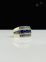 BLUE ZIRCON STONE 925 SILVER RING #232 - Image 3