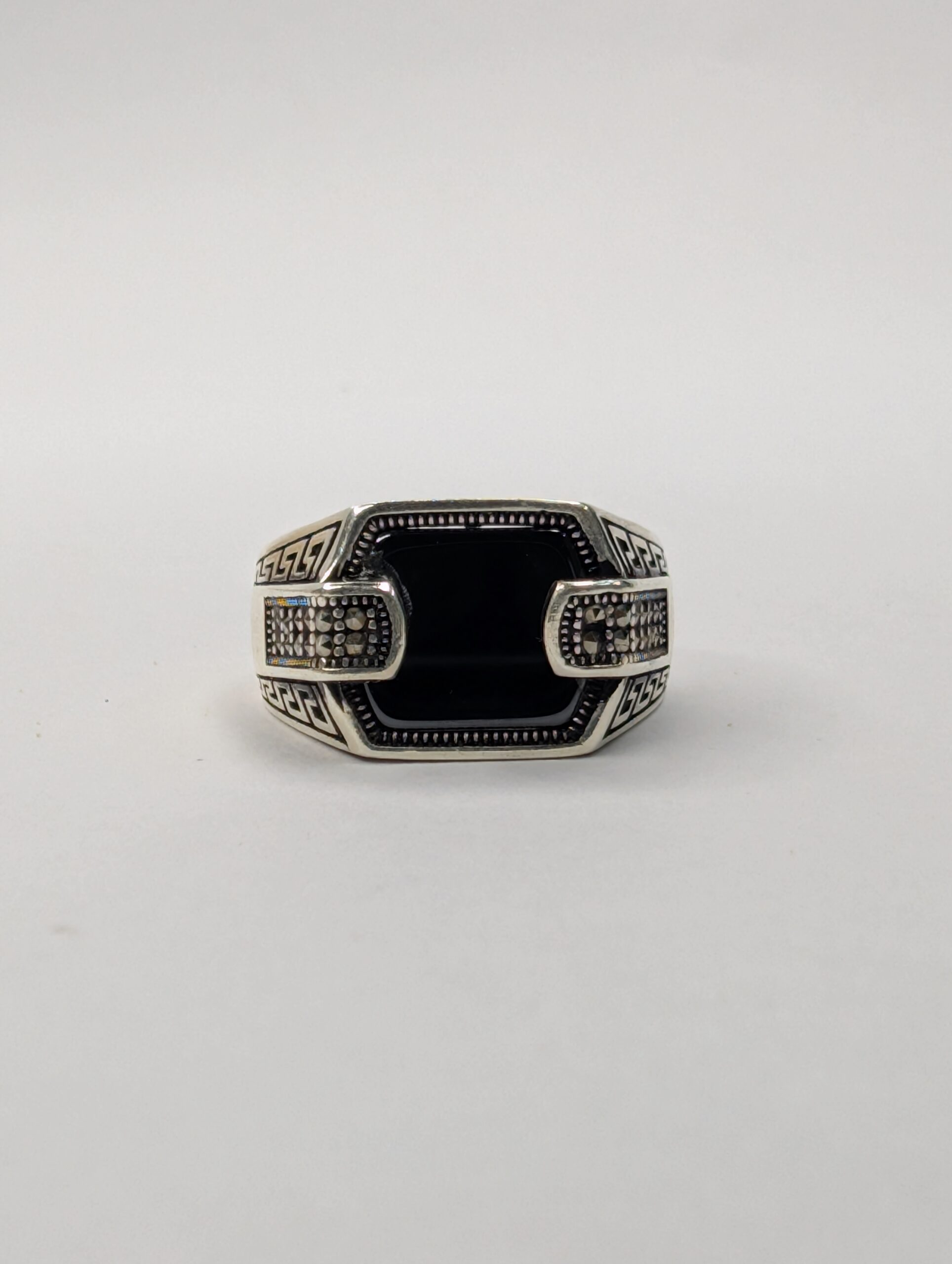 PXL_20260809_111824385.RAW-01.COVER BLACK ONYX STONE 925 SILVER RING #239 - Image 1