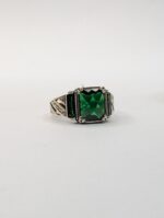 GREEN ZIRCON 925 SILVER RING #241 - Image 3