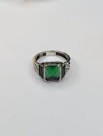 GREEN ZIRCON 925 SILVER RING #241 - Image 2