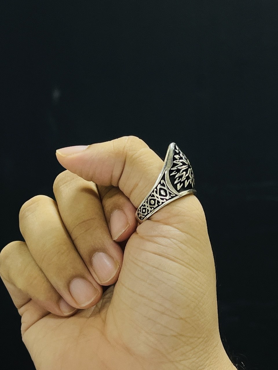 photo_4_2026-08-06_18-00-01 Archer Thumb finger 925 silver ring #238 - Image 1